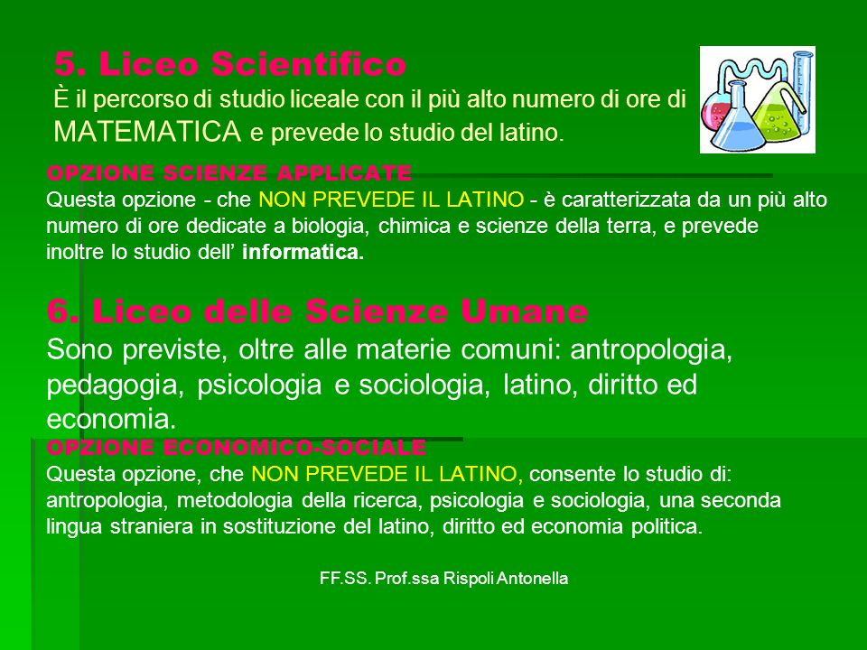 6. Liceo delle Scienze Umane
