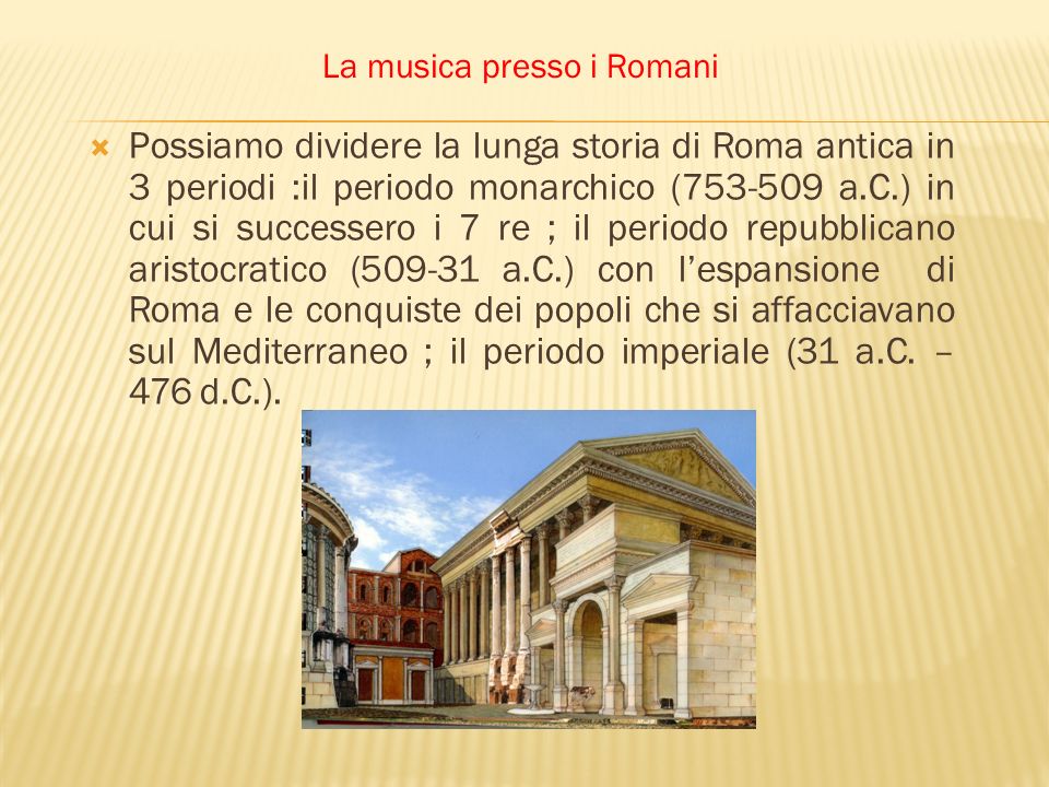 La musica presso i Romani