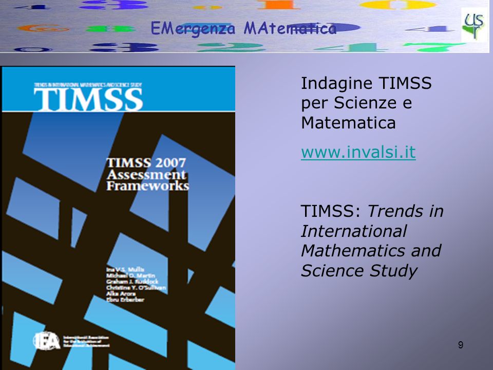 Indagine TIMSS per Scienze e Matematica