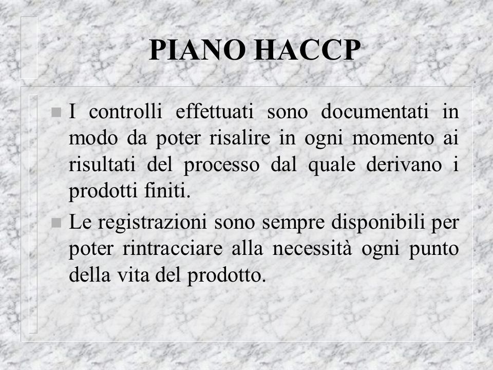 PIANO HACCP