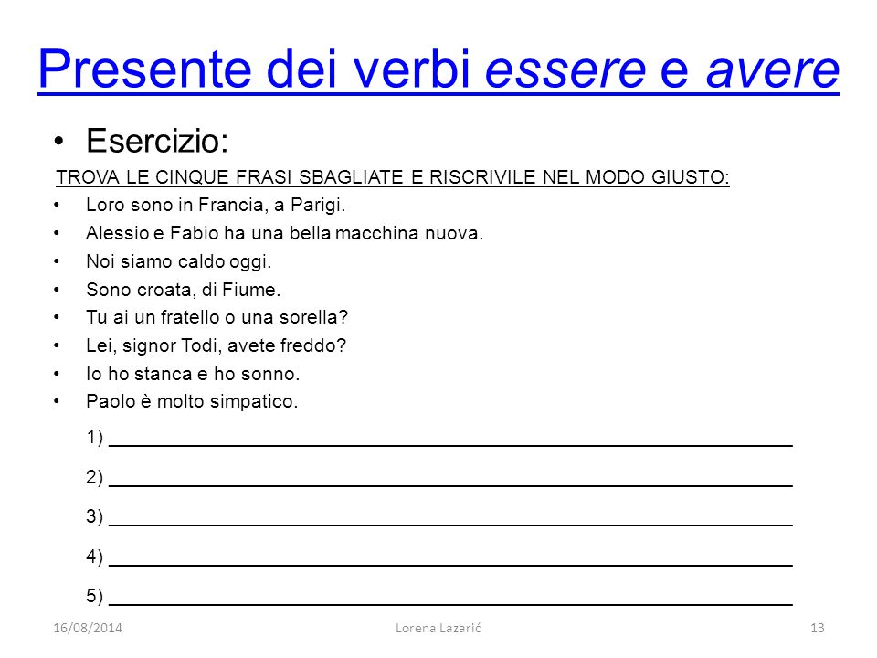 Talijanski Jezik 1 Syllabus Gramatika Leksik Testovi Kolokvij 1 Ppt Scaricare