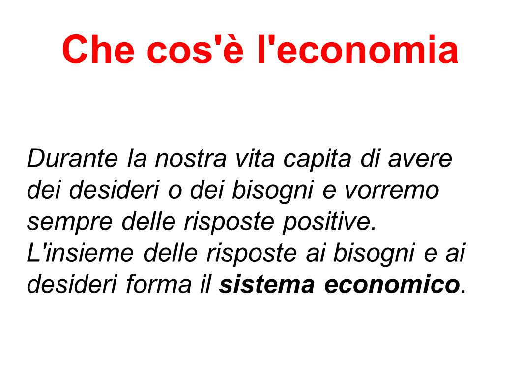 Bisogni Beni E Servizi Cos'è Quale Tipo Banche Di Bisogno Denaro Beni ...