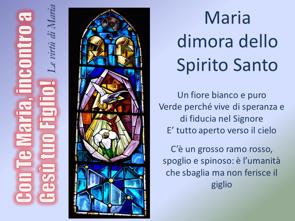 Maria dimora dello Spirito Santo