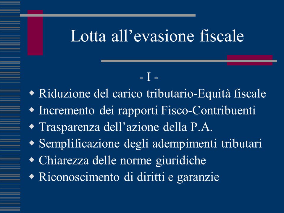 I CONTROLLI FISCALI. - Ppt Scaricare