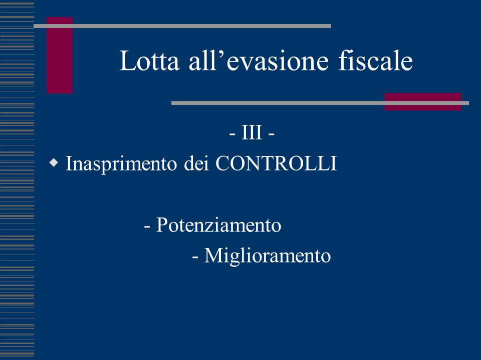 I CONTROLLI FISCALI. - Ppt Scaricare