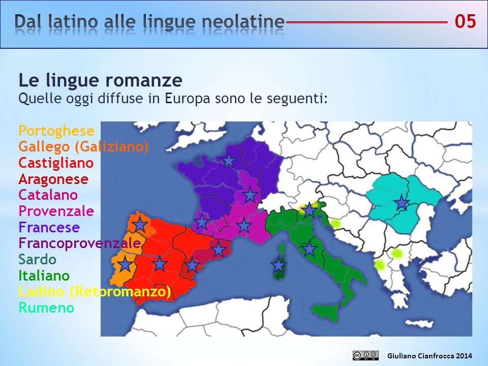 Dal latino alle lingue neolatine 05