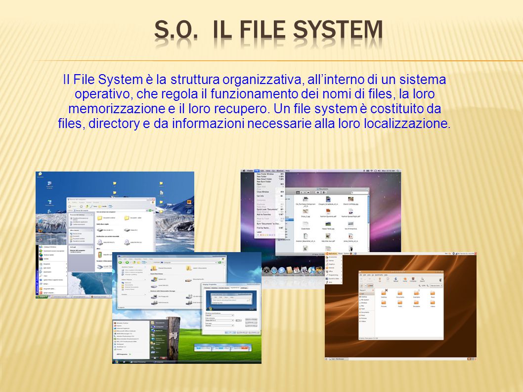 S.O. Il File System