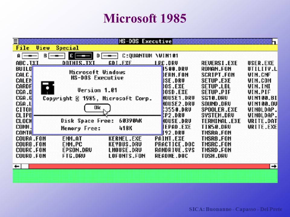 Built exe. Терминал exe. MS-dos Executive. Microsoft 1985.