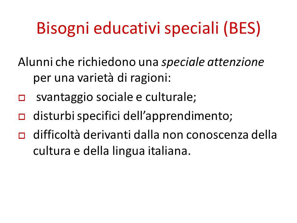 Bisogni educativi speciali (BES)