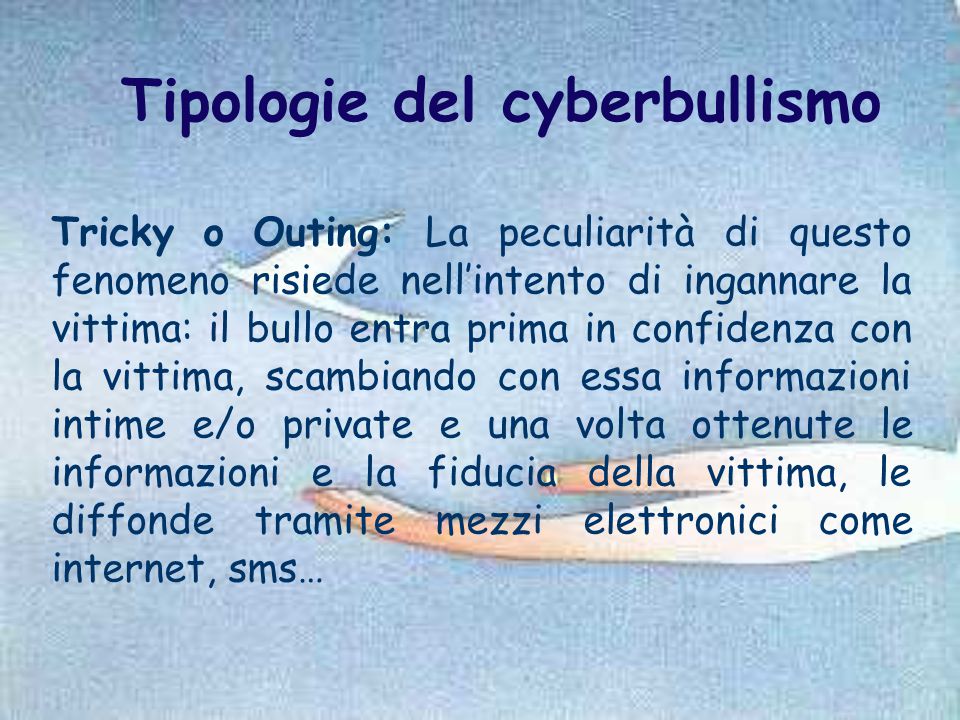 Tipologie del cyberbullismo