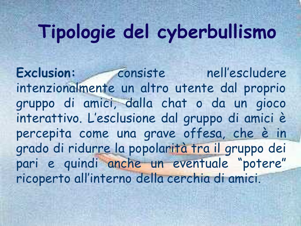 Tipologie del cyberbullismo