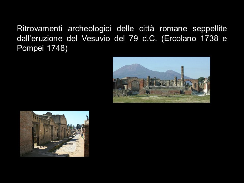 Ritrovamenti archeologici delle città romane seppellite dall’eruzione del Vesuvio del 79 d.C.