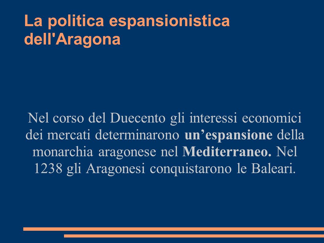 La politica espansionistica dell Aragona
