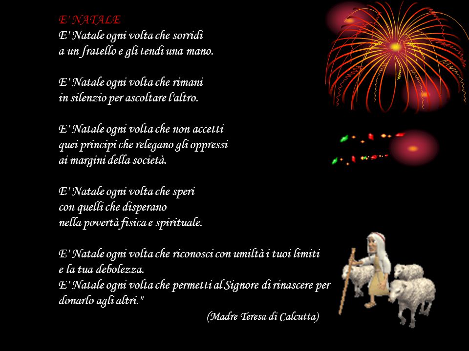 Poesia Di Natale Madre Teresa Calcutta.Raccolta Di Poesie Sul Natale Ppt Scaricare