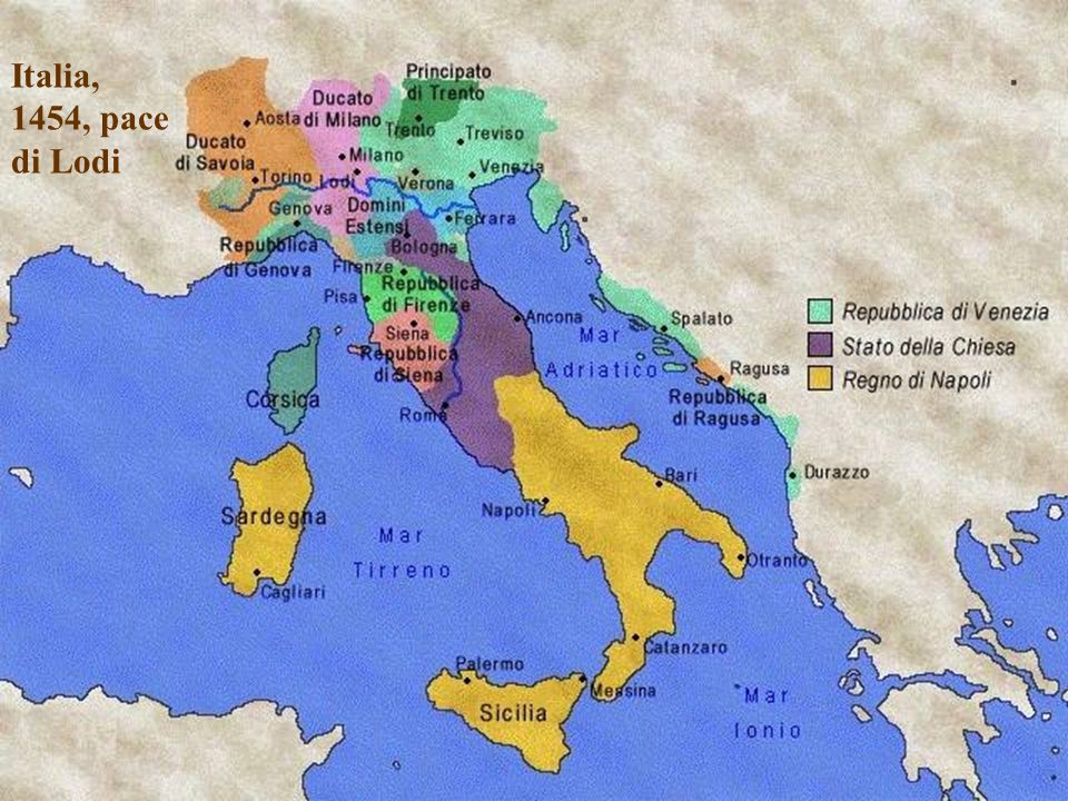 Italia, 1454, pace di Lodi
