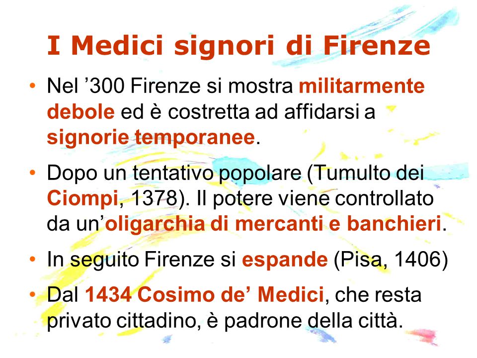 I Medici signori di Firenze