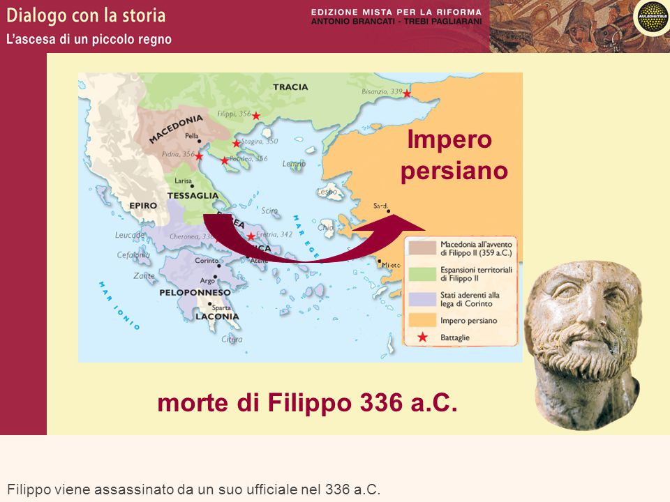 Impero persiano morte di Filippo 336 a.C.