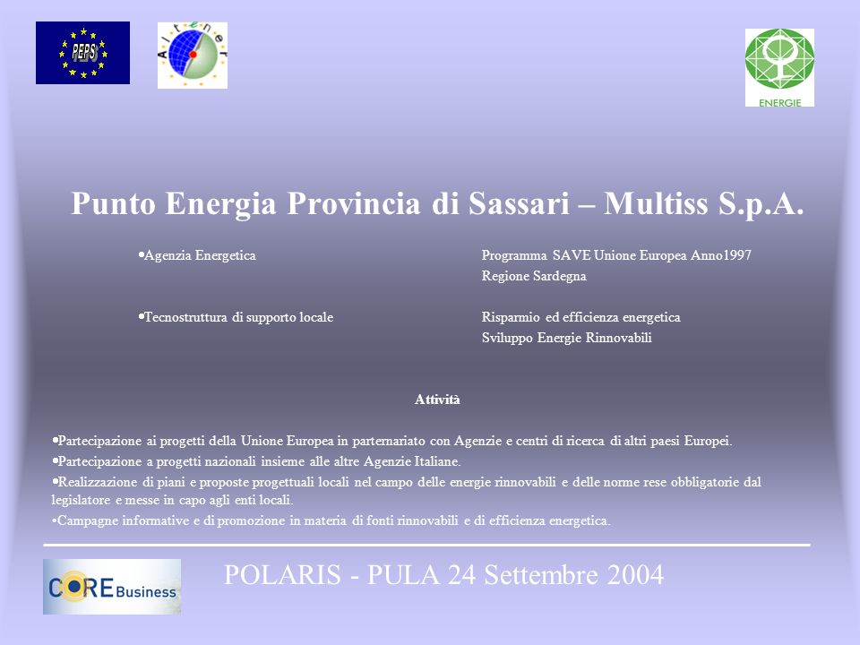 Punto Energia Provincia di Sassari – Multiss S.p.A.