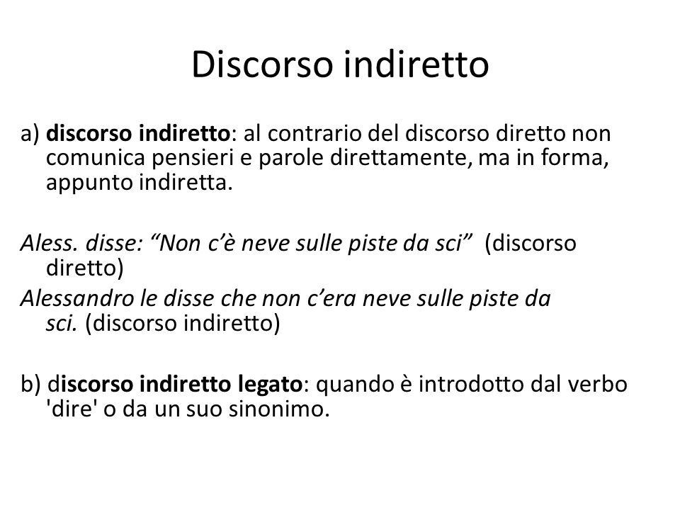 Discorso Diretto E Indiretto Ppt Video Online Scaricare