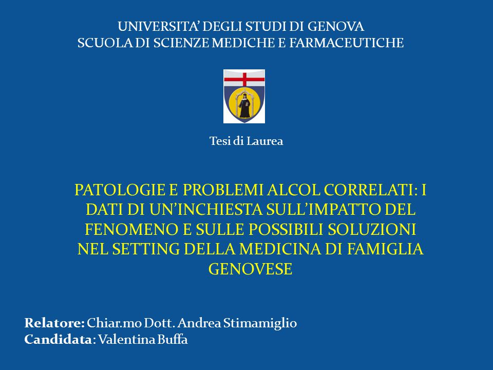 Universita Degli Studi Di Genova Ppt Scaricare
