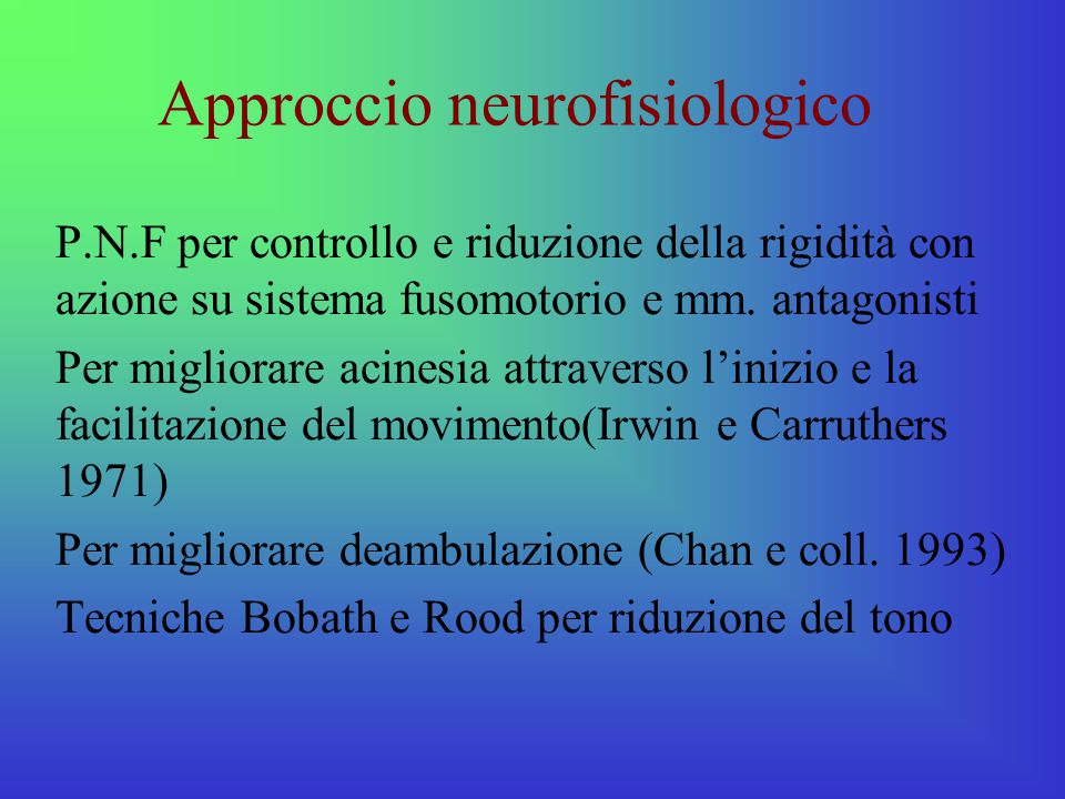 Approccio neurofisiologico