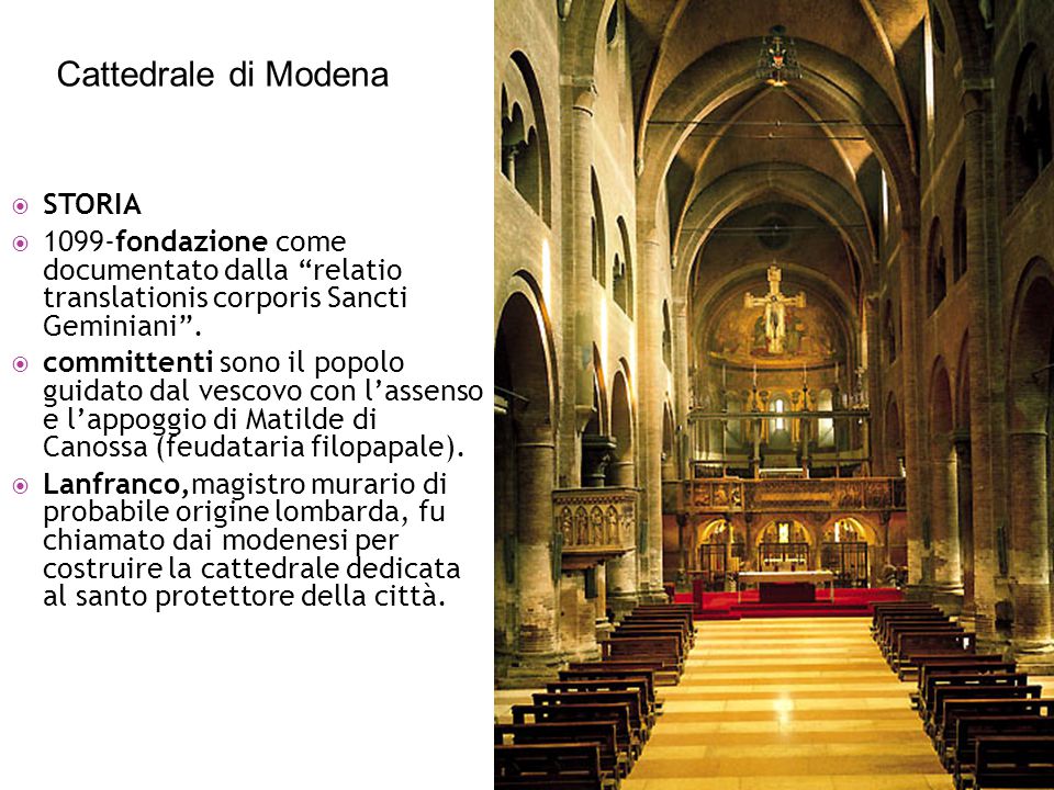 Cattedrale di Modena STORIA