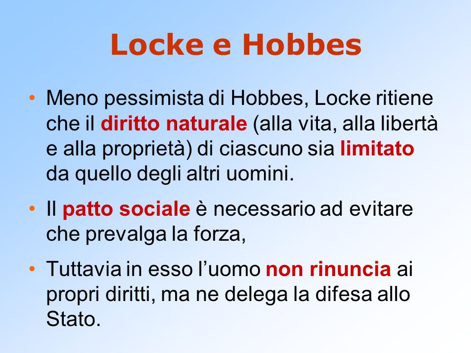 Locke e Hobbes