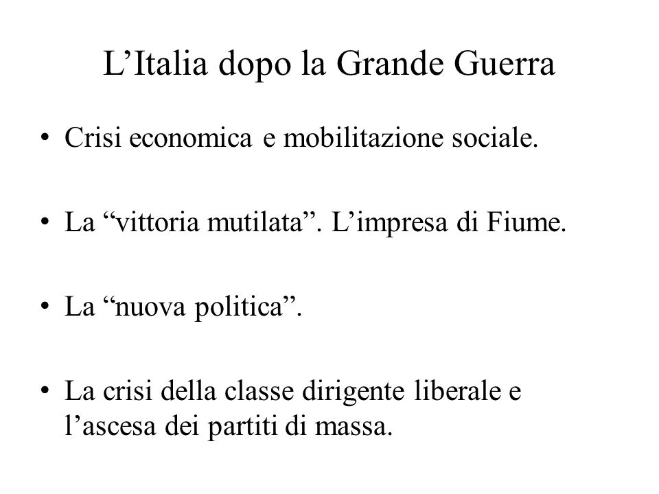 L’Italia Liberale. - Ppt Scaricare