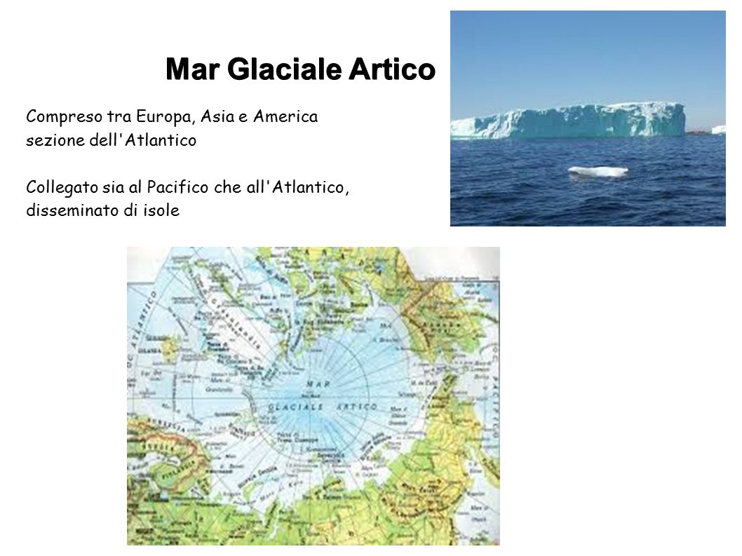 Mar Glaciale Artico Compreso tra Europa, Asia e America