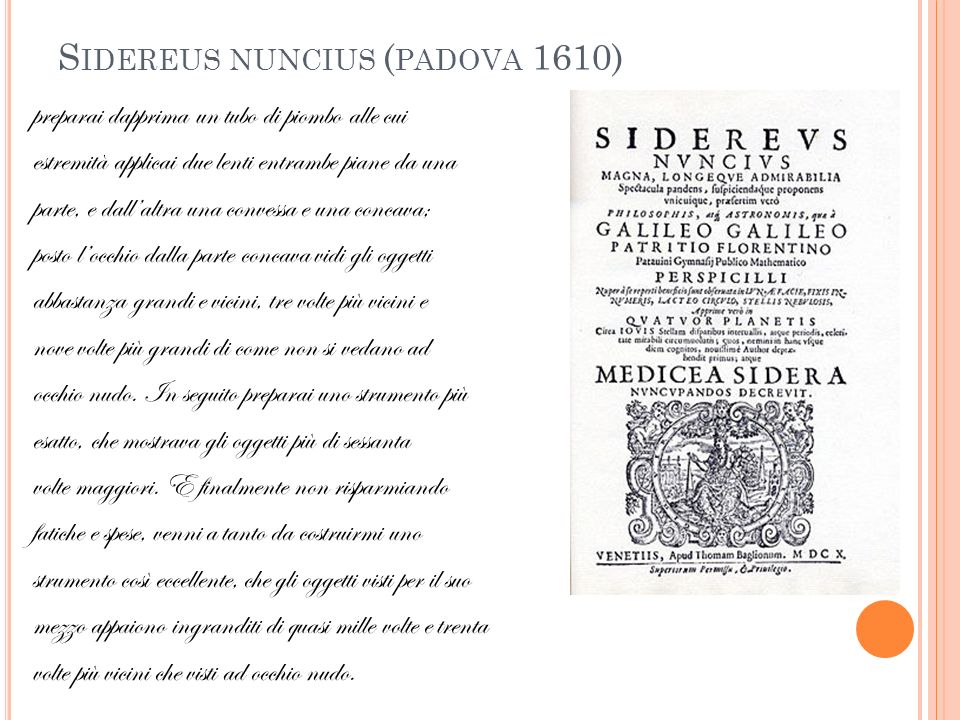 Sidereus nuncius (padova 1610)
