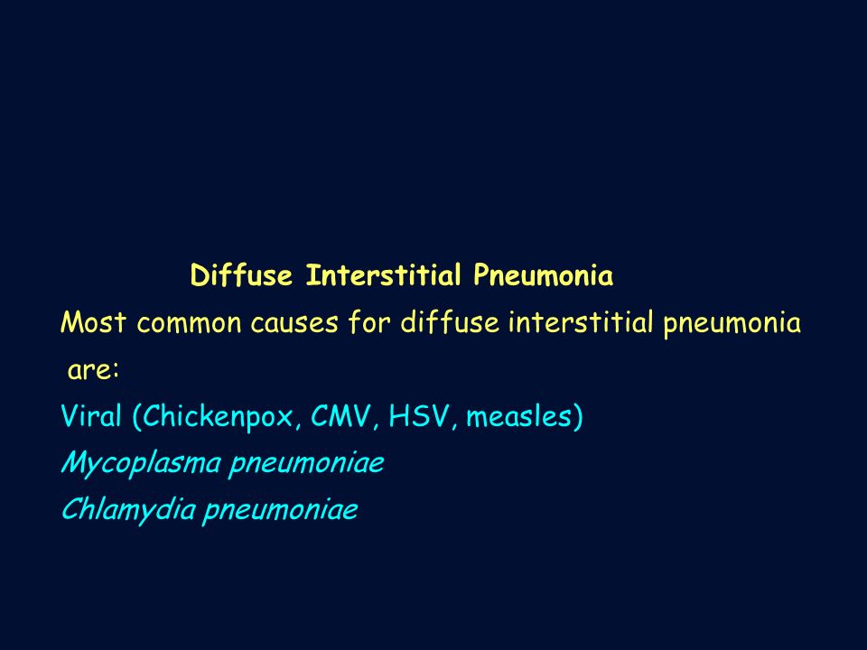 Diffuse Interstitial Pneumonia