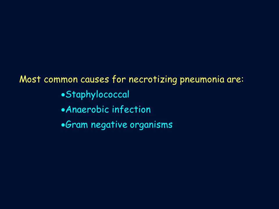 Most common causes for necrotizing pneumonia are: