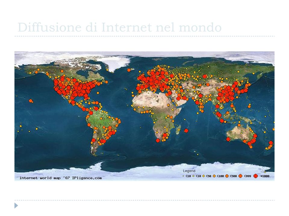 Diffusione di Internet nel mondo