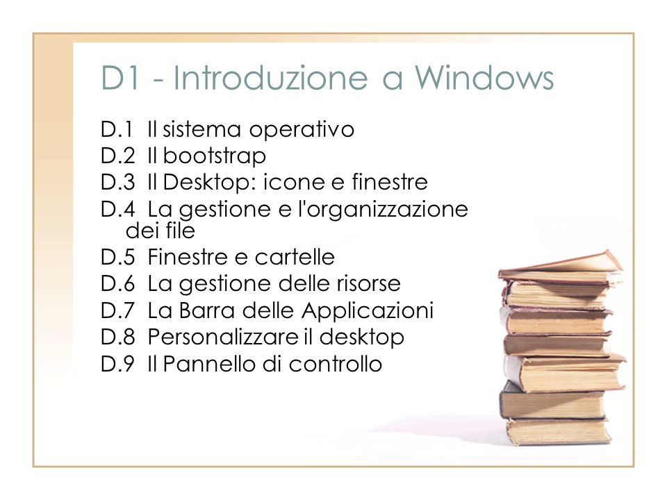 D1 - Introduzione a Windows