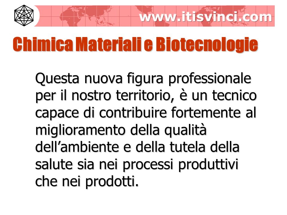 Chimica Materiali e Biotecnologie