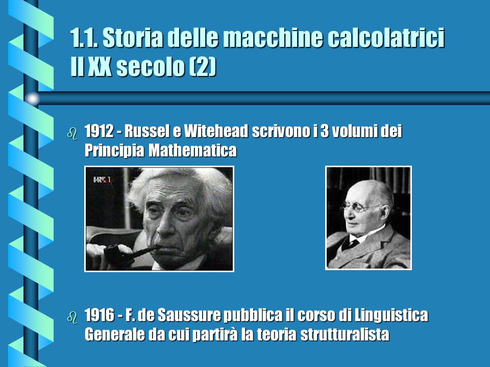 1.1. Storia delle macchine calcolatrici Il XX secolo (2)