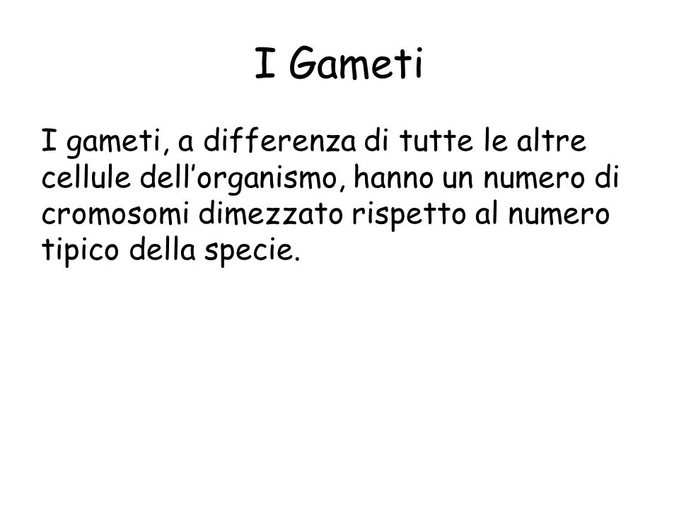 I Gameti