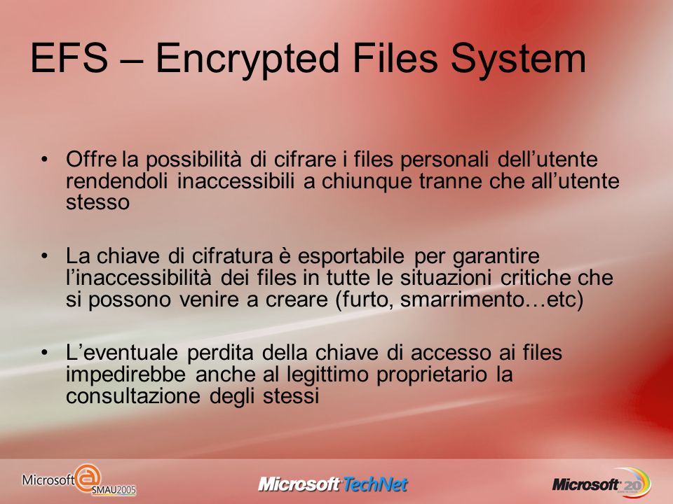 EFS – Encrypted Files System