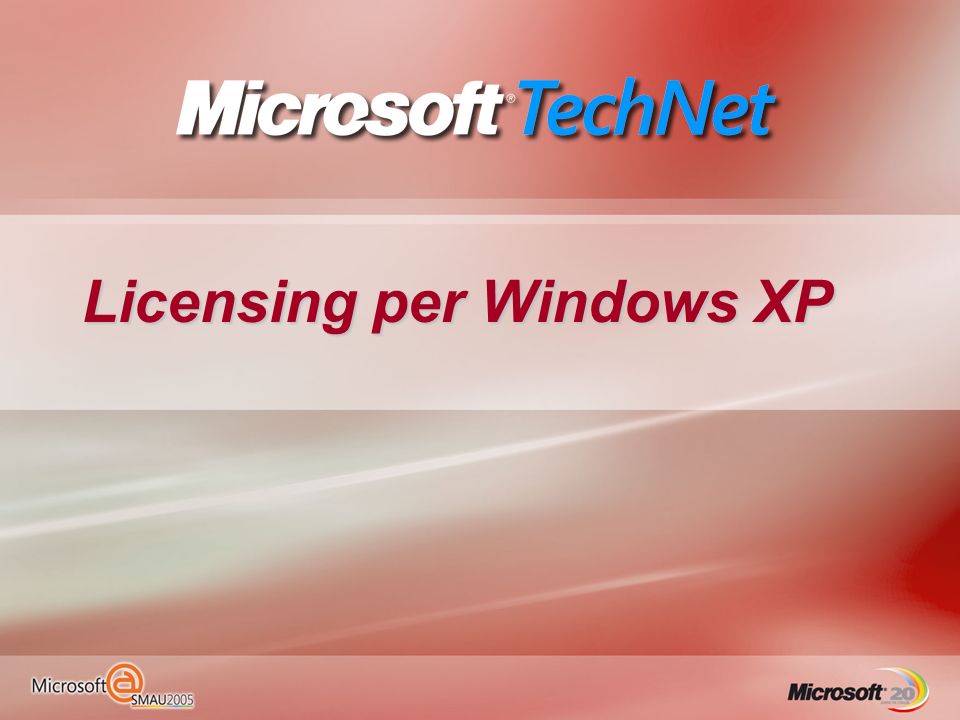 Licensing per Windows XP