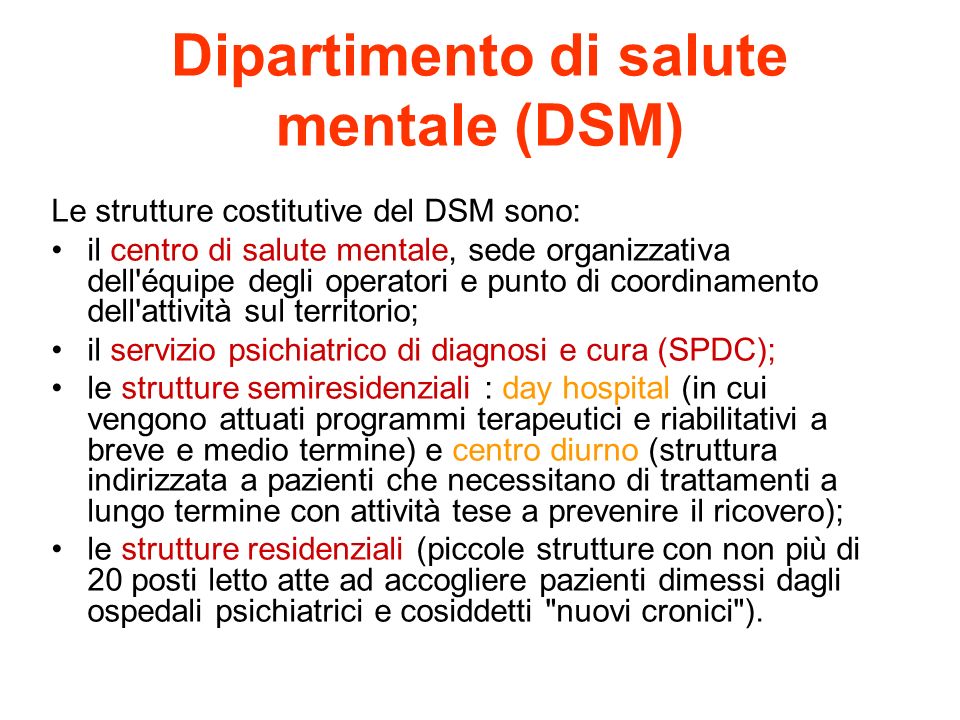 Dipartimento di salute mentale (DSM)