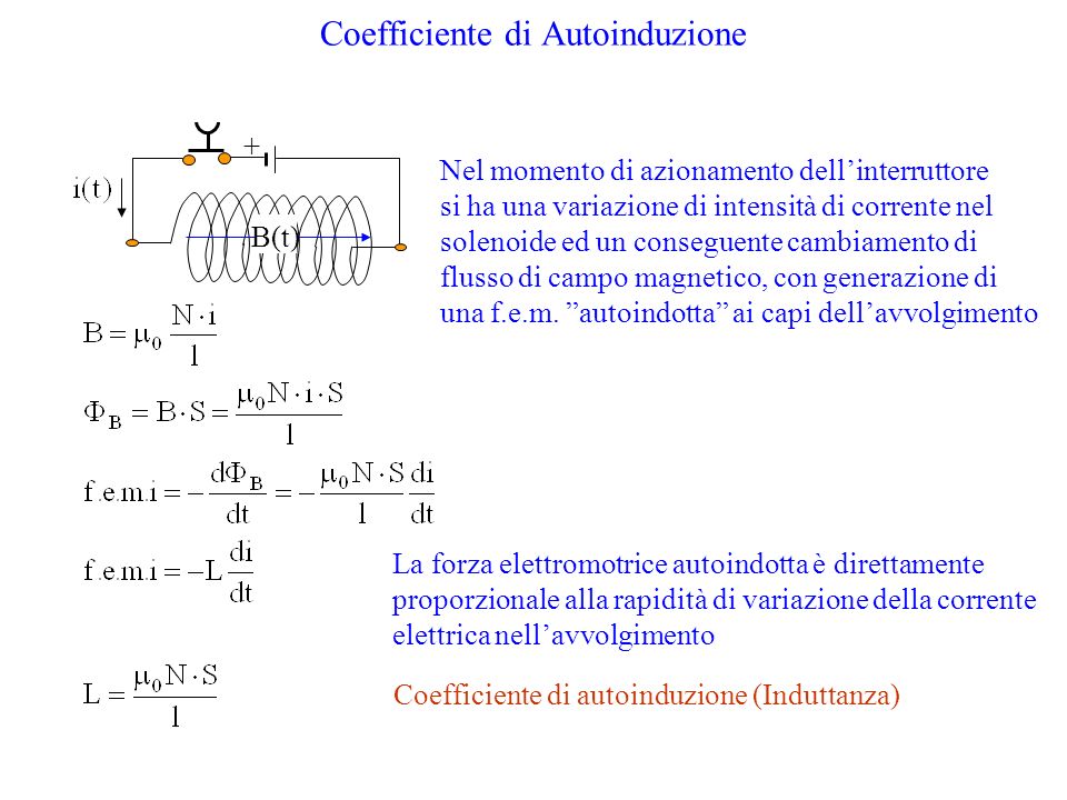 Coefficiente di Autoinduzione