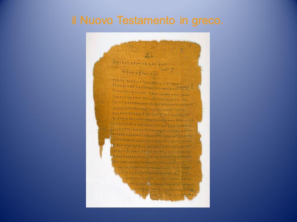 il Nuovo Testamento in greco.