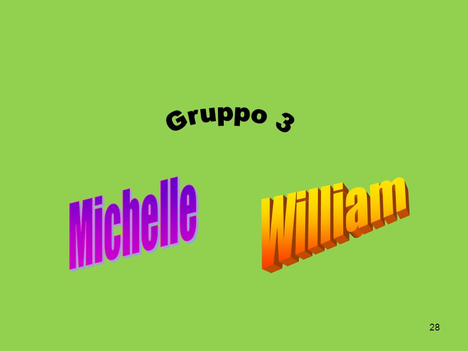 Gruppo 3 Michelle William