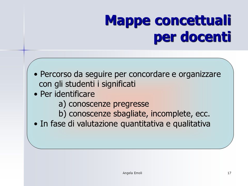 Mappe concettuali per docenti