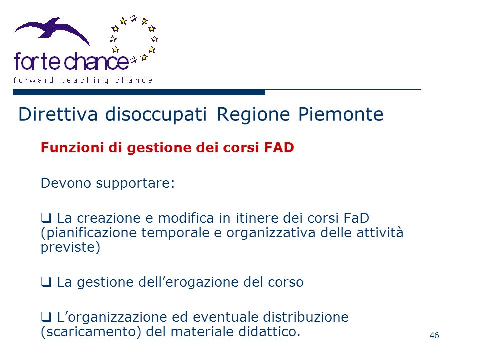 Direttiva disoccupati Regione Piemonte