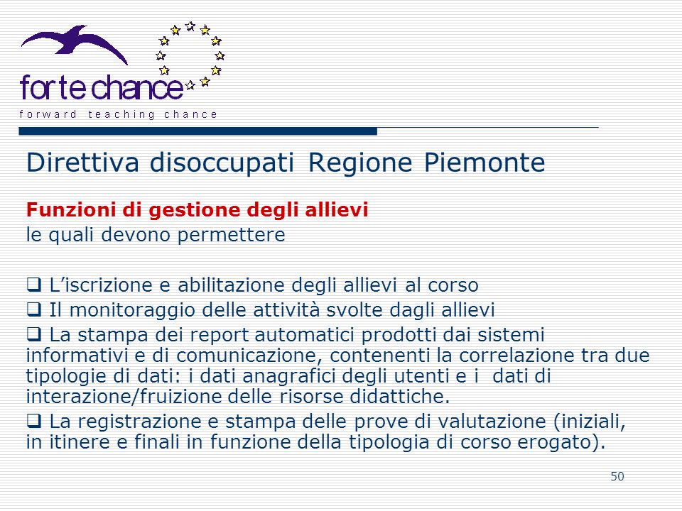 Direttiva disoccupati Regione Piemonte