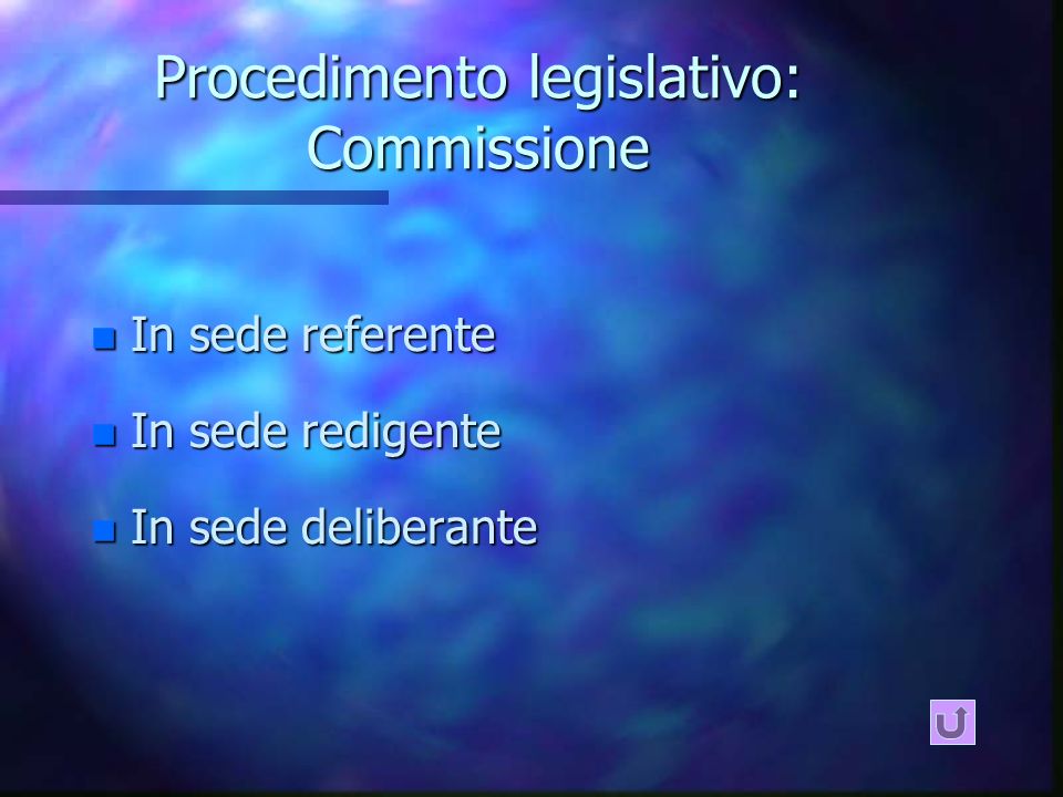 Procedimento legislativo: Commissione