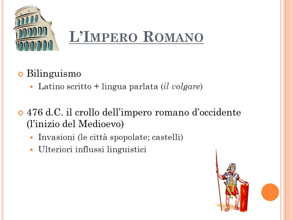 L’Impero Romano Bilinguismo