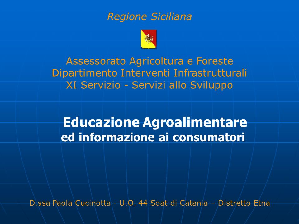 Educazione Agroalimentare ed informazione ai consumatori
