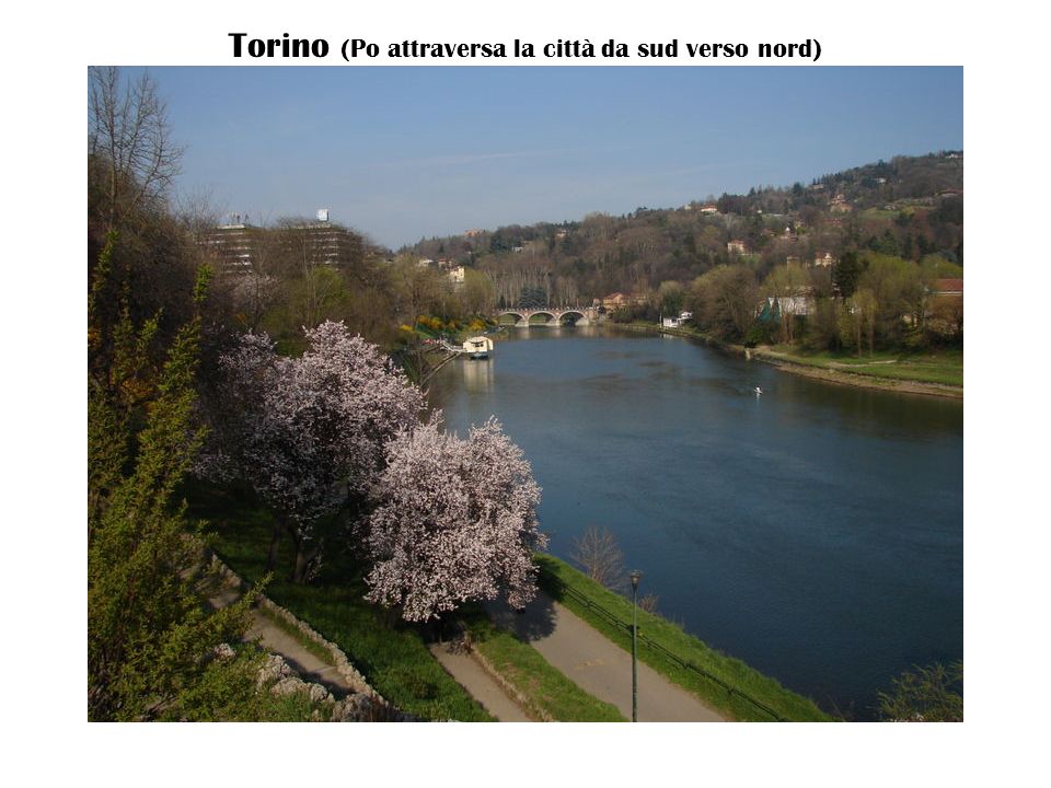 Torino (Po attraversa la città da sud verso nord)